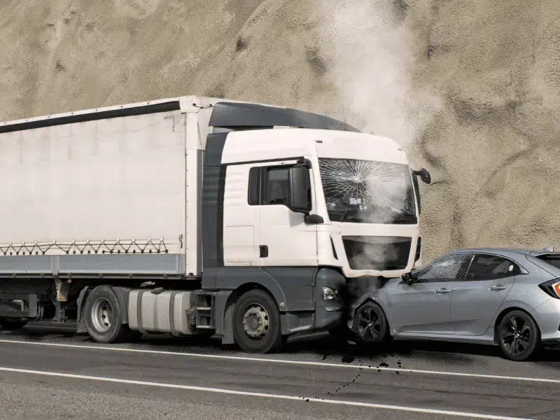 Accidents with heavy trucks